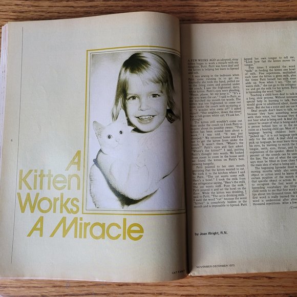 Vintage December 1973 Cat Fancy Photography, Hemingway Cats, - Picture 4 of 16